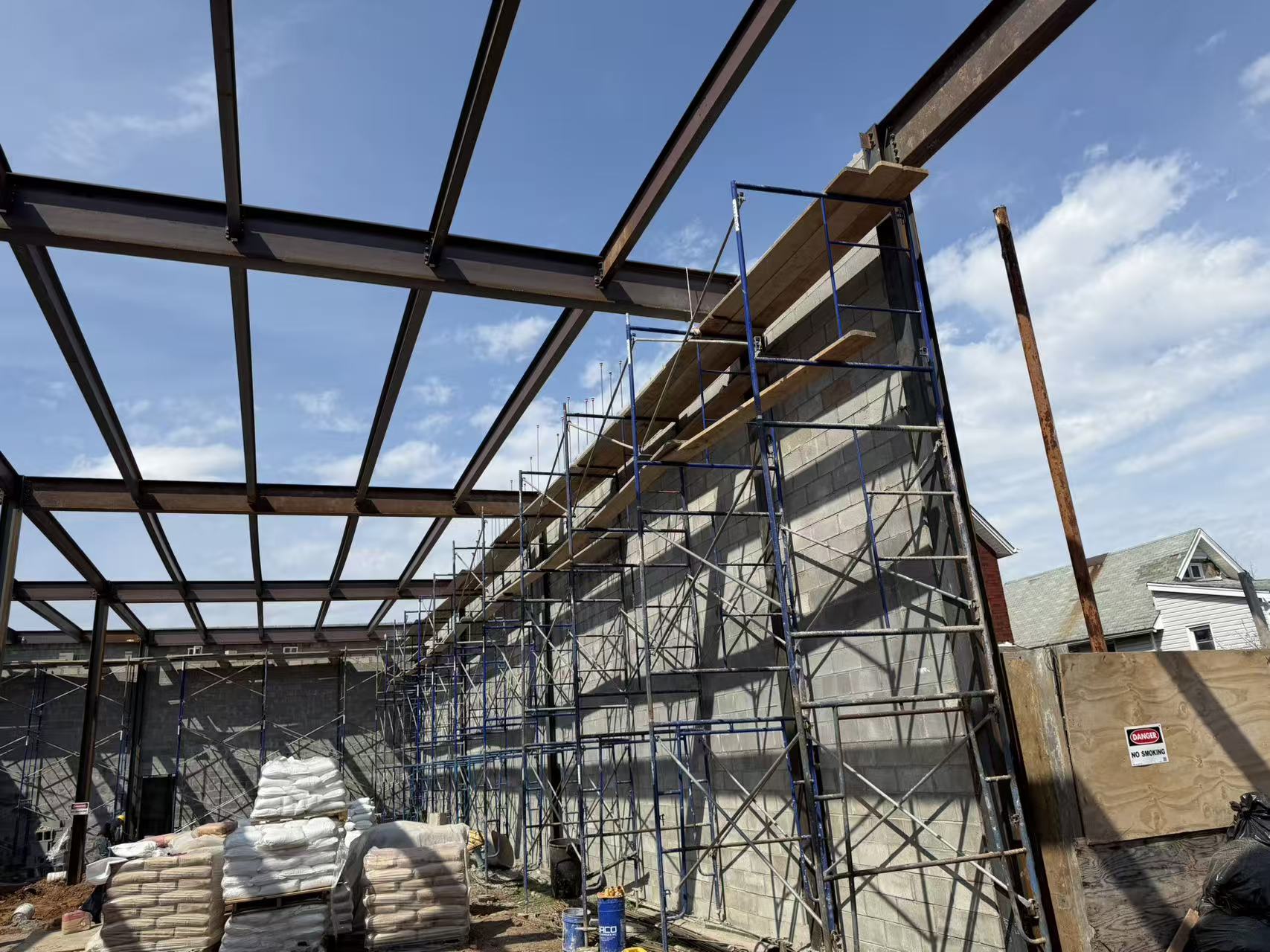 Steel Roof Frame & Scaffolding